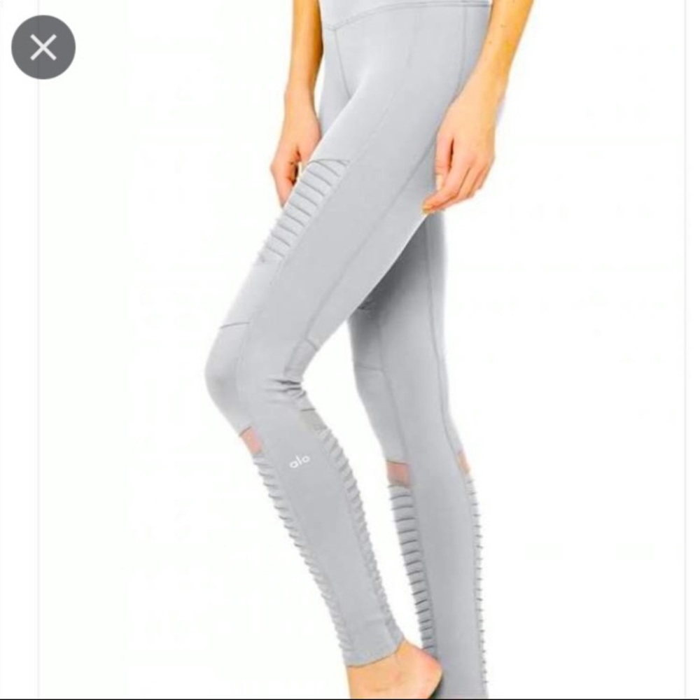 Alo Yoga high waist moto legging - alloy - small